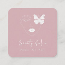 ミニマルプロフェッショナル美しいサロン名刺