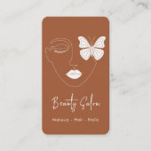 ミニマルプロフェッショナル美しいサロン名刺 名刺 (正面)