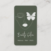 ミニマルプロフェッショナル美しいサロン名刺 名刺 (正面)