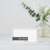 ミニマルプロフェッショナル起業家 名刺 (スタンド正面)