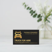 ミニマルプロフェッショナル金ゴールドトラックライン 名刺 (スタンド正面)