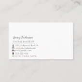 ミニマルプロフェッショナル金ゴールドフォイル名刺 名刺 (裏面)