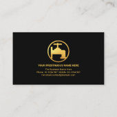 ミニマルプロフェッショナル金ゴールドライン配管機 名刺 (裏面)