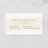 ミニマルプロフェッショナル金線 名刺 (裏面)