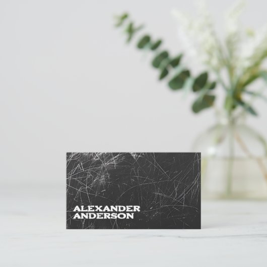 ミニマルプロフェッショナル黒木炭スクライブル 名刺 (スタンド正面)