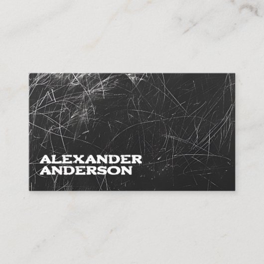ミニマルプロフェッショナル黒木炭スクライブル 名刺 (正面)