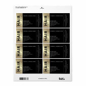 ミニマルプロフェッショナル黒金ゴールド美容液 ラベル (フルシート)