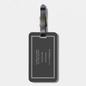 ミニマルプロフェッショナル モダン ラゲッジタグ (裏面縦)