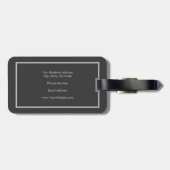 ミニマルプロフェッショナル モダン ラゲッジタグ (裏面横)