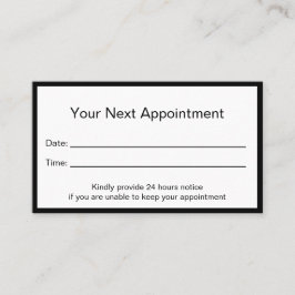 ミニマルプロフェッショナル 予約カード