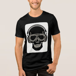 ミニマルヘッドホン 頭部シルエットTシャツ トライブレンドＴシャツ