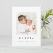 ミニマルベビーのお知らせ 案内状 (スタンド正面)