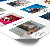 ミニマルベビーの初年度1回目の誕生日パーティー ポスター (角)