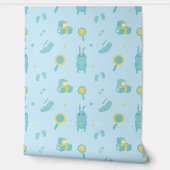 ミニマルベビーアイコンは青、黄色は青 壁紙 (ほどく)