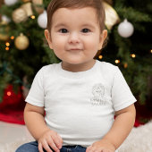 ミニマルベビーギフトレオ〔占星術の〕十二宮図 ベビーTシャツ