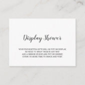 ミニマルベビーディスプレイシャワーエンクロージャカード エンクロージャーカード (正面)