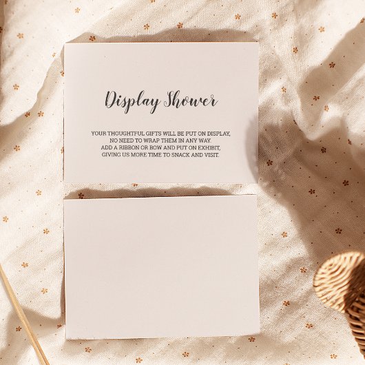 ミニマルベビーディスプレイシャワーエンクロージャカード エンクロージャーカード