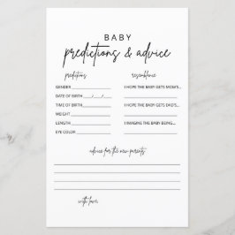 ミニマルベビー予測およびアドバイスカード