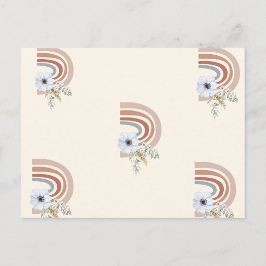 ミニマルベビー予測とベビーアドバイスゲーム ポストカード (裏面)