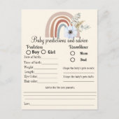 ミニマルベビー予測とベビーアドバイスゲーム ポストカード (正面)