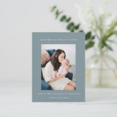 ミニマルベビー写真のお知らせ ポストカード (スタンド正面)