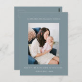 ミニマルベビー写真のお知らせ ポストカード (正面/裏面)