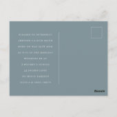 ミニマルベビー写真のお知らせ ポストカード (裏面)