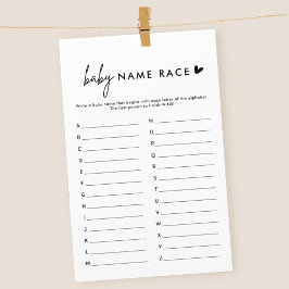 ミニマルベビー名レースA - Zゲーム