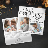 ミニマルベビー発表4写真クリスマス シーズンカード