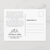 ミニマルベビー発表5写真クリスマス シーズンポストカード (裏面)