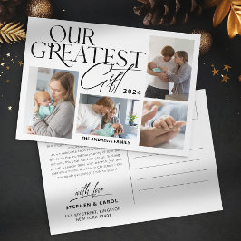 ミニマルベビー発表5写真クリスマス シーズンポストカード