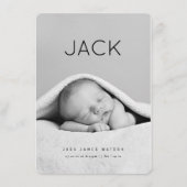 ミニマルベビー発表 エンクロージャーカード (正面)