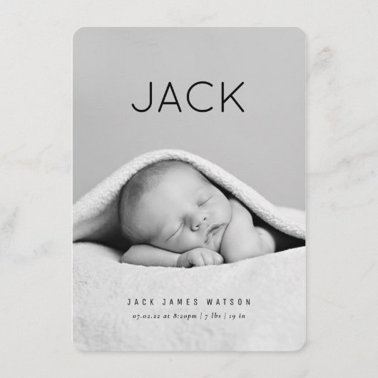 ミニマルベビー発表 エンクロージャーカード (正面)