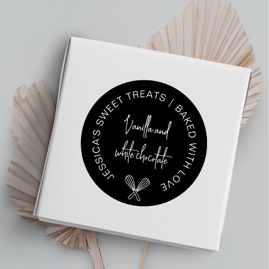 ミニマルベーカリーラウンドラベルフレーバー名シール ラウンドシール