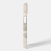 ミニマルベージュの葉のデザインケース Case-Mate iPhoneケース (裏面 / 右)
