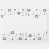 ミニマルホワイトパール ブライダルシャワー ゲストブック (裏面)