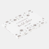 ミニマルホワイトパール ブライダルシャワー ゲストブック (コーナー)