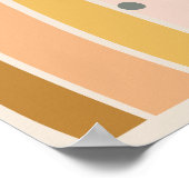 ミニマルボヘミアンスタイルレインボー ポスター (角)