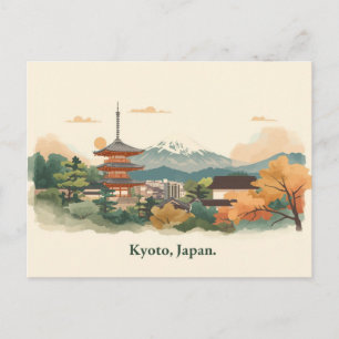 ミニマルボヘミアン京都旅行絵葉書 ポストカード