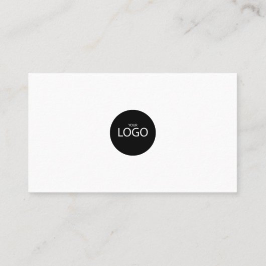 ミニマルポートレート写真ロゴInstagram Pinterest 名刺 (裏面)