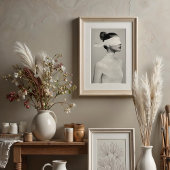 ミニマルポートレート抽象芸術 ポスター