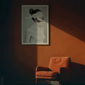 ミニマルポートレート抽象芸術 ポスター