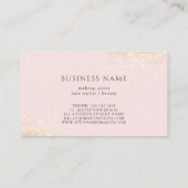 ミニマルポーランドネイルビューティーサロンQRコードピンク コーリングカード (裏面)