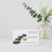 ミニマルマッサージセラピスト名刺 名刺 (スタンド正面)