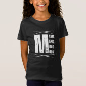ミニマルママムーンベアデザイン Tシャツ (正面)
