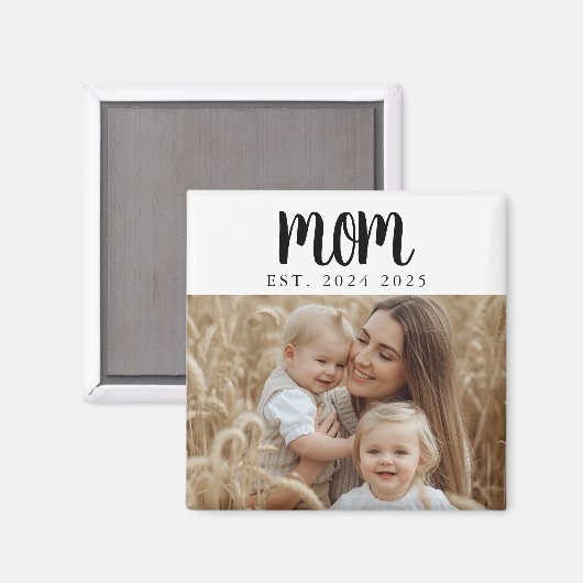 ミニマルママ 確立された写真 ギフト マグネット (正面/裏面)