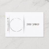 ミニマルマーケティングフォトシンプルビジネスカー 名刺 (正面)