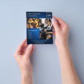 ミニマルマーケティングフォトフライヤーサロン チラシ (手)