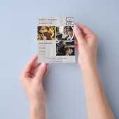 ミニマルマーケティングフライヤーサロン チラシ (手)