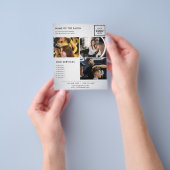 ミニマルマーケティングフライヤーサロン チラシ (手)